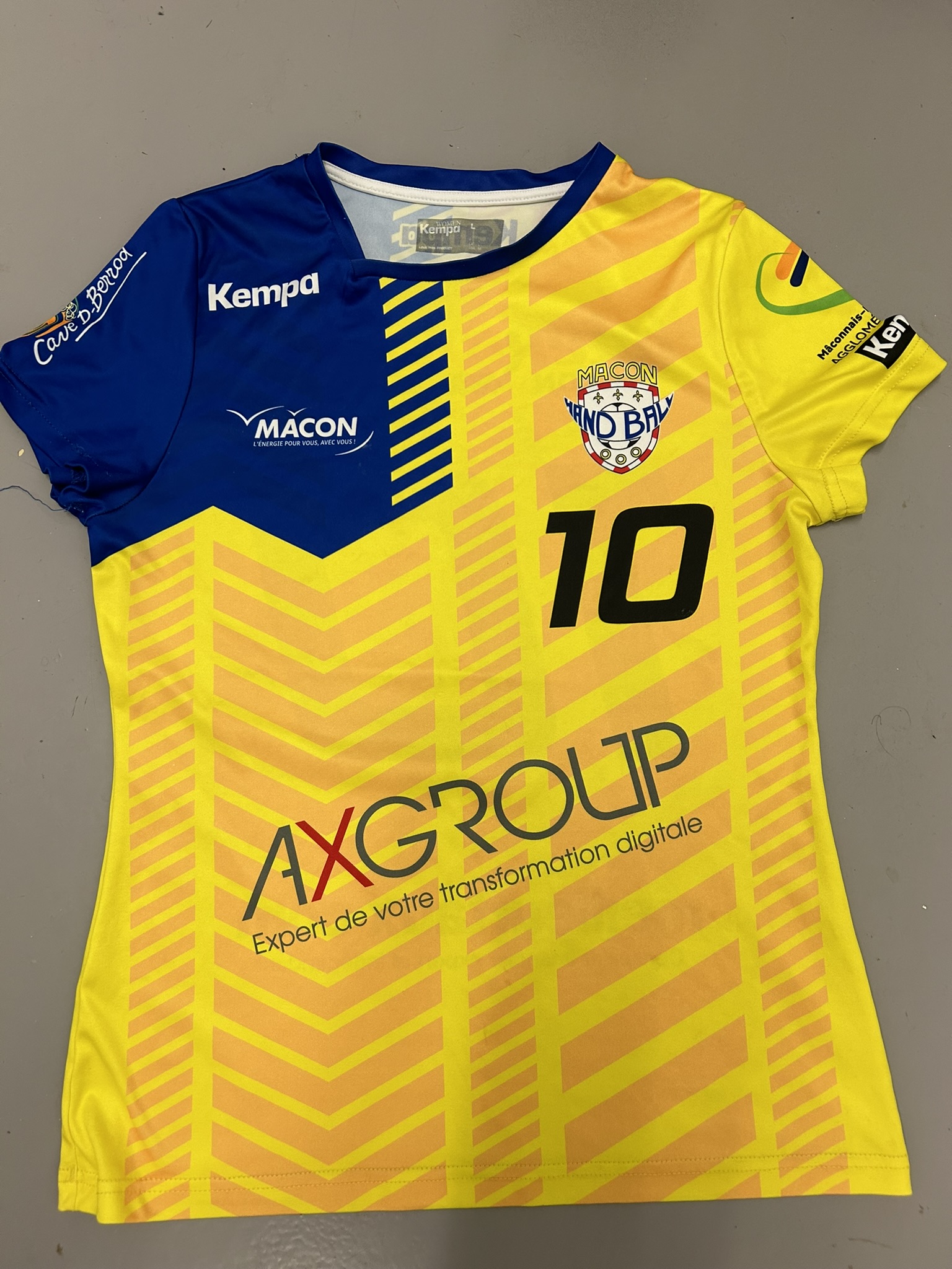 Maillot jaune et bleu de Mâcon
